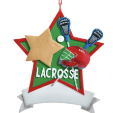 "Lacrosse" Ornament For Personalization